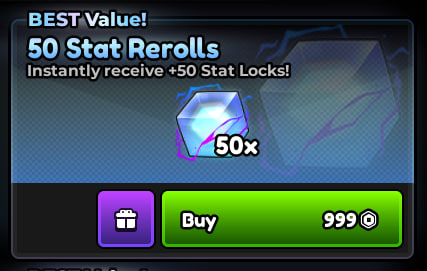 50 Stat Rerolls